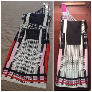 BN Black One Shoulder cocktail/evening party Dress